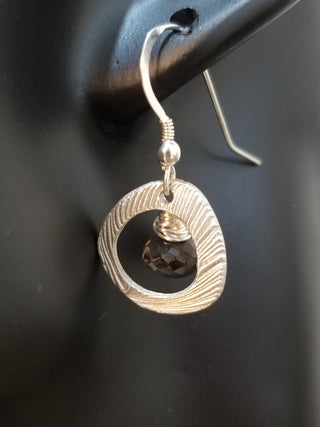 Smoky Quartz Sterling Silver Earrings