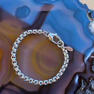 Cube Chain Bracelet - Stainless Steel