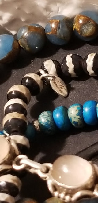 Blue Sea Sediment Jasper (8mm) Bracelet