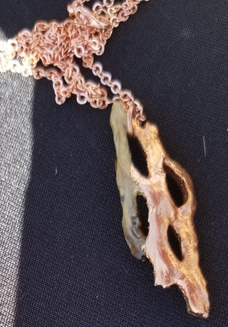 The Half Naked - Electroformed Necklace(sold) -- [Similar, Made to order]