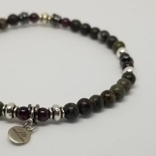 The Precious Petite Exclusive Collection - Dragon Blood & Garnet in Silver