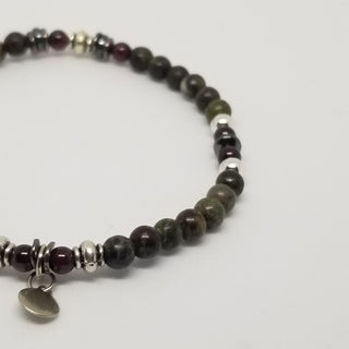 The Precious Petite Exclusive Collection - Dragon Blood & Garnet in Silver