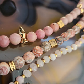 Leopard Jasper 18K Gold Filled Spike Toggle Bracelet