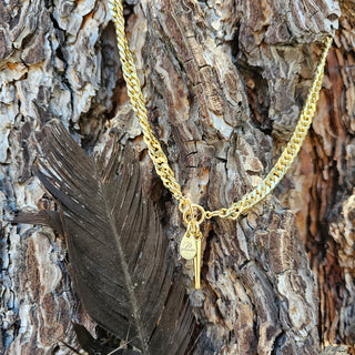 Spike Choaker Gold Chain Necklace