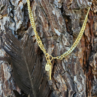 Spike Choaker Gold Chain Necklace