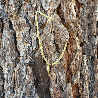 Spike Choaker Gold Chain Necklace