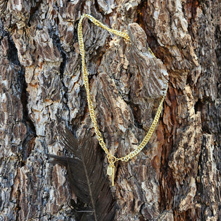 Spike Choaker Gold Chain Necklace