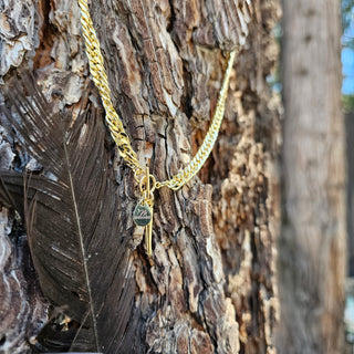 Spike Choaker Gold Chain Necklace