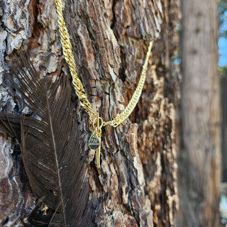 Spike Choaker Gold Chain Necklace