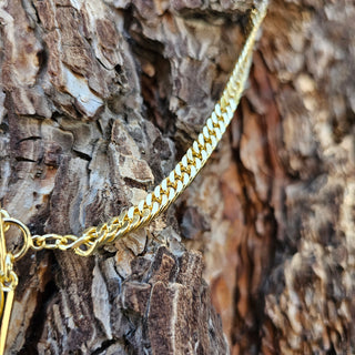 Spike Choaker Gold Chain Necklace