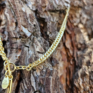 Spike Choaker Gold Chain Necklace