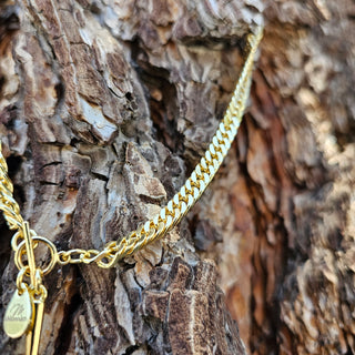 Spike Choaker Gold Chain Necklace