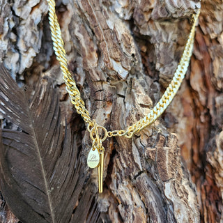 Spike Choaker Gold Chain Necklace