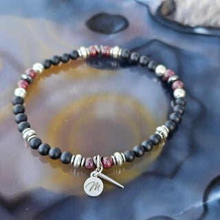 The Precious Petite Exclusive Spike Collection in Silver - Black Onyx & Garnet