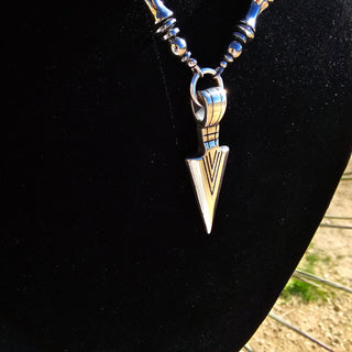 Hematite Chain Arrow Necklace