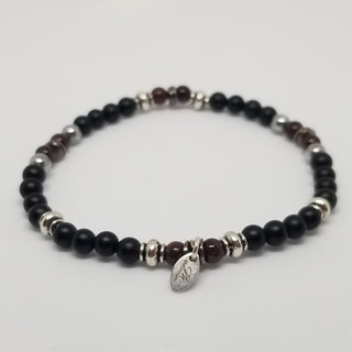 Onyx and Garnet Bracelet