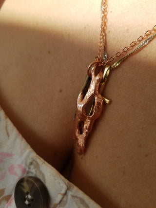 The Half Naked - Electroformed Necklace(sold) -- [Similar, Made to order]