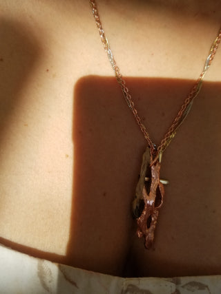 The Half Naked - Electroformed Necklace(sold) -- [Similar, Made to order]